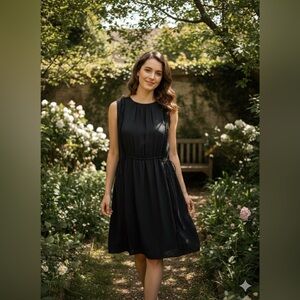 Jason Wu Black Ruffle‎ Chiffon Sleeveless Dress Size 6 NWT 100% Silk Classic